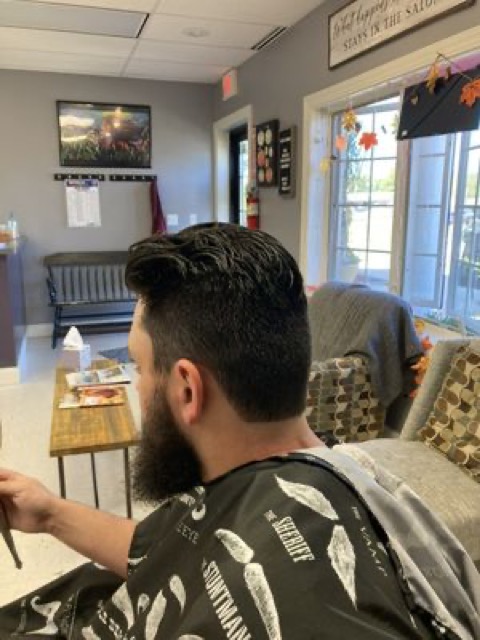 Finished skin fade, view from behind
